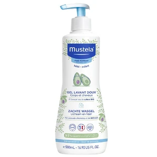Mustela Gel Limpiador Suave Cuerpo y Cabello Piel Normal 500ml