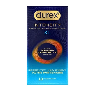 Preservativos Durex Intensity Xl-S Sin Látex Calor Corporal Compartido x10