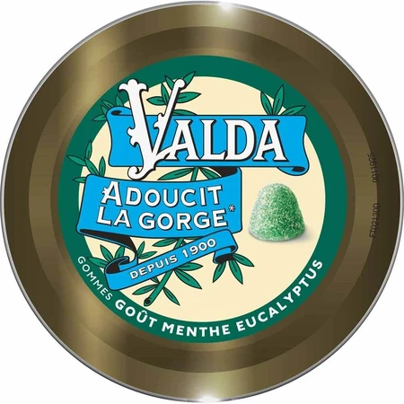 Valda Gommes Gout Menthe Eucalyptus 50g