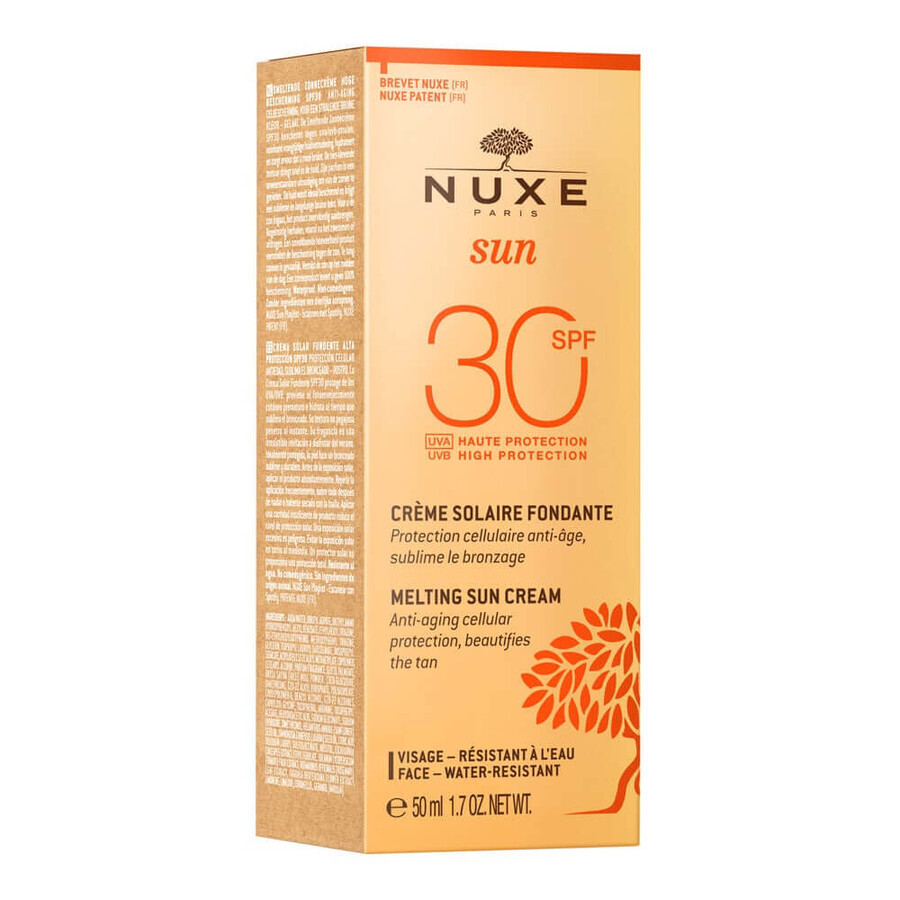 Nuxe Sun Cremă solară de față antiîmbătrânire SPF 30 50ml Nuxe Sun Cremă solară de față antiîmbătrânire SPF 30 50ml