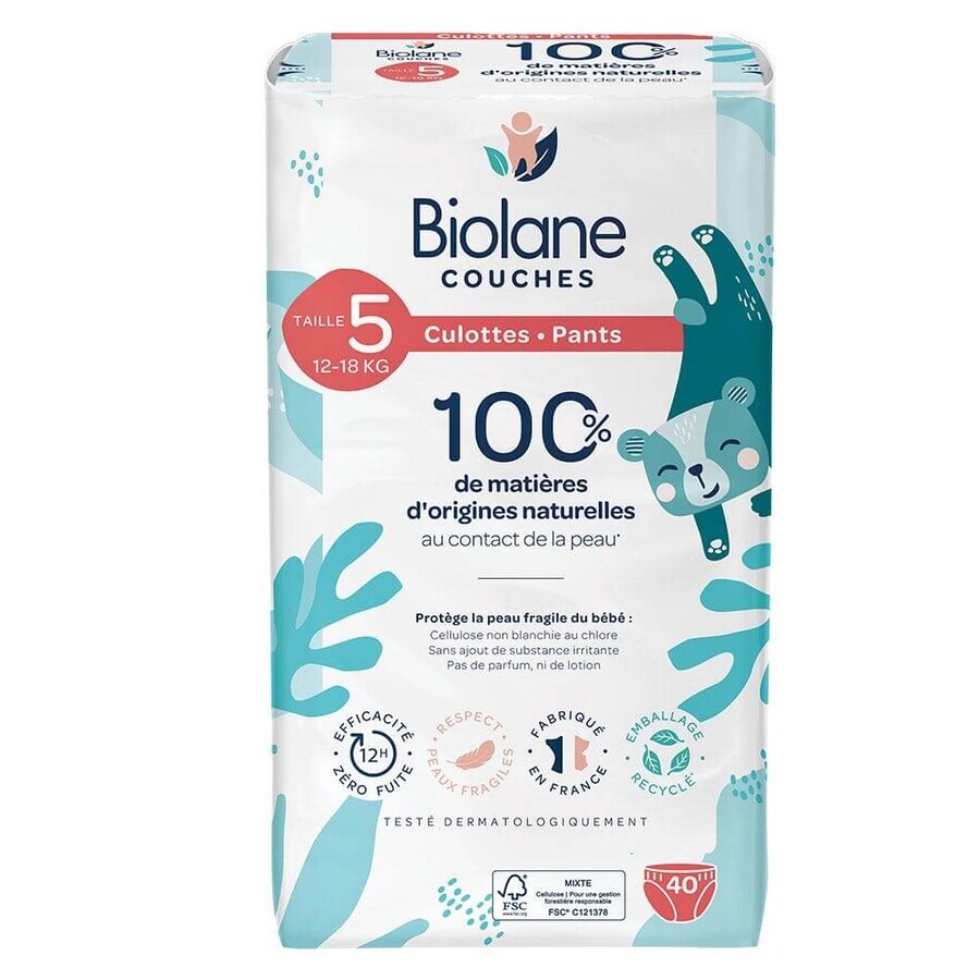 Acquista Biolane Pannolini taglia 5 12 à 18 kg x40 Biolane Pannolini taglia 5 12 à 18 kg x40