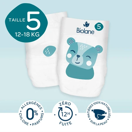 Biolane Pañales talla 5 12 a 18 kg x40