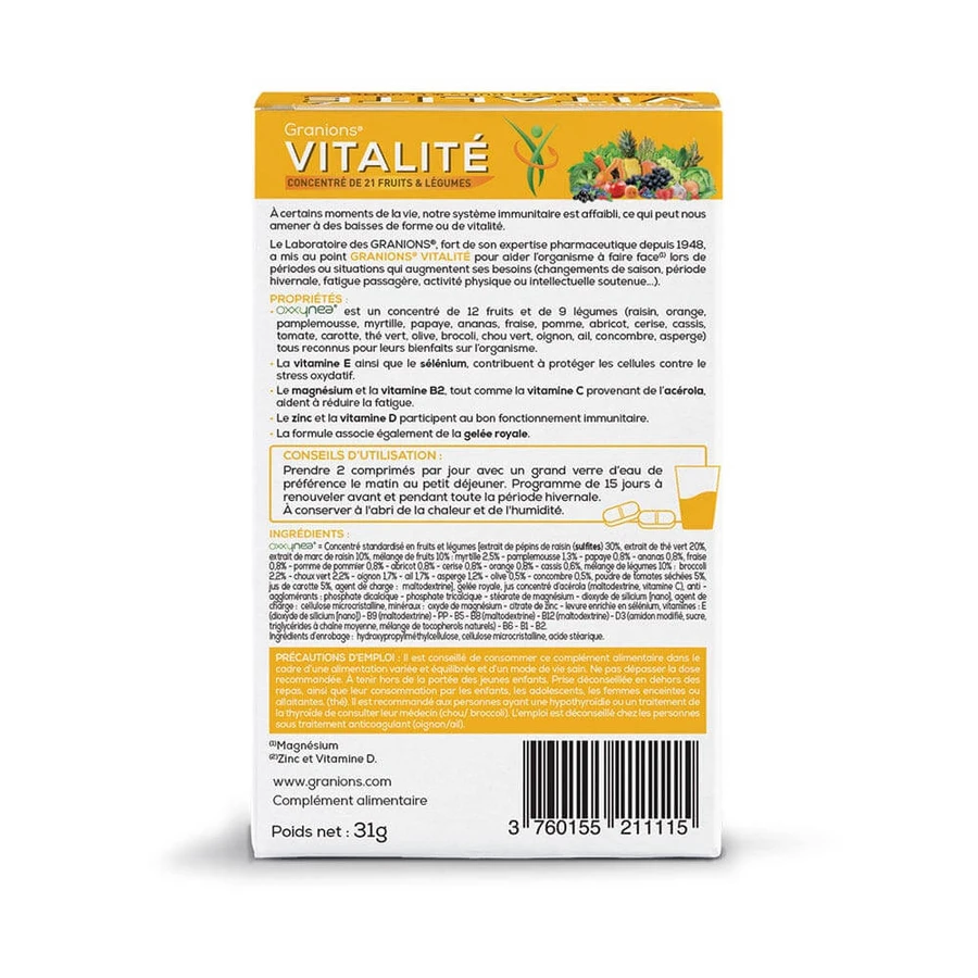 Granions Vitality 30 tablets