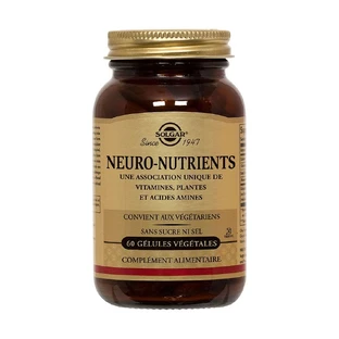 Solgar Neuro Nutrients 60 pflanzliche Gels Sommeil Relaxation Vitalité 60 gélules végétales