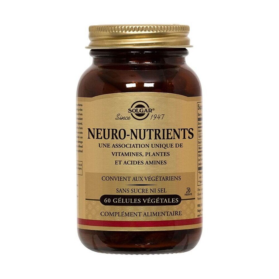 Comprar Solgar Neuro Nutrients 60 Gels Vegétales Sommeil Relaxation Vitalité 60 gélules végétales Solgar Neuro Nutrients 60 Gels Vegétales Sommeil Relaxation Vitalité 60 gélules végétales