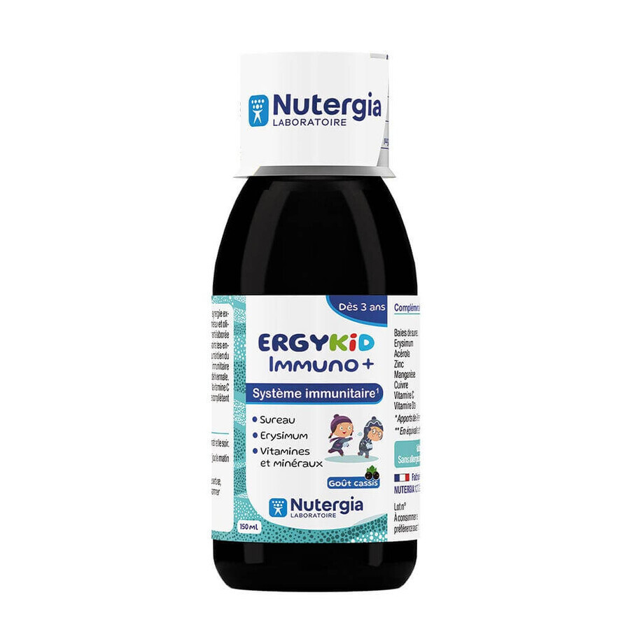 Nutergia Ergykid Immuno Schwarze Johannisbeere Geschmack ab 3 Jahren 150 ml