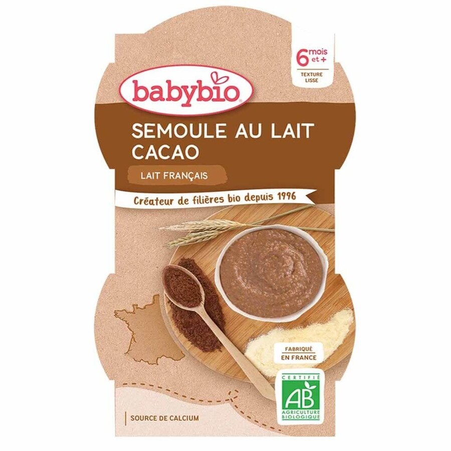 Babybio Semolina with cocoa cow's milk 6 months and more 225g