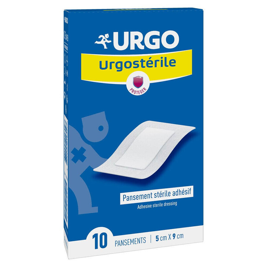 Buy Urgo Sterile Adhesive Dressings 5cm x 9cm Box of 10 Urgo Sterile Adhesive Dressings 5cm x 9cm Box of 10