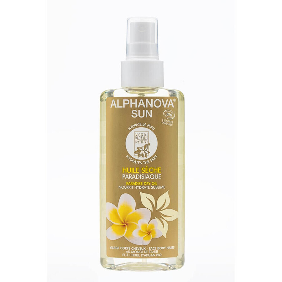Shop Alphanova Organic Sun Paradisiac trockenes Monoi-Öl aus Tahiti und Bio-Arganöl 125 ml Alphanova Organic Sun Paradisiac trockenes Monoi-Öl aus Tahiti und Bio-Arganöl 125 ml