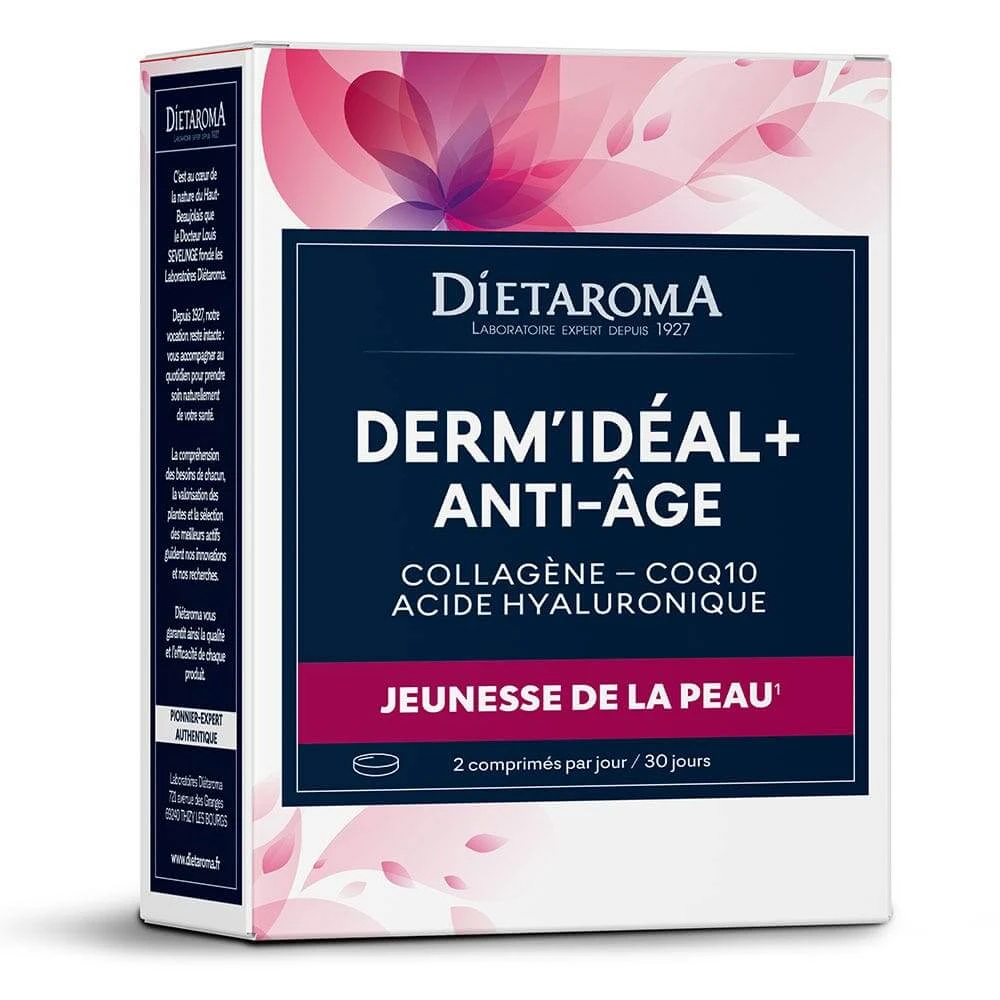 Dietaroma Derm'Idéal + Anti-Aging Collagen - Coq10 Hyaluronic Acid 60…