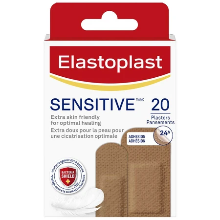 Tiritas Elastoplast para pieles sensibles y mixtas 2 formatos x20