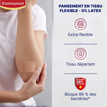 Elastoplast Bande 1mx6cm Universel Flexible x10