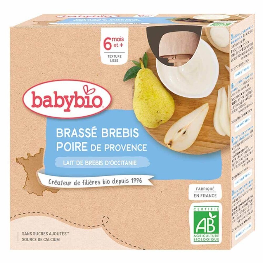 Babybio Biologische Schapenmelk 6 maanden Drinkfles 4x85g