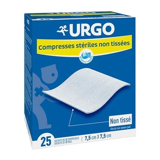 Urgo Sterile nonwoven tablets 7.5 cm x 7.5 cm x25