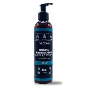 Bezzzen Crema corporal hidratante con fragancia de coco para todo tipo de pieles 100ml