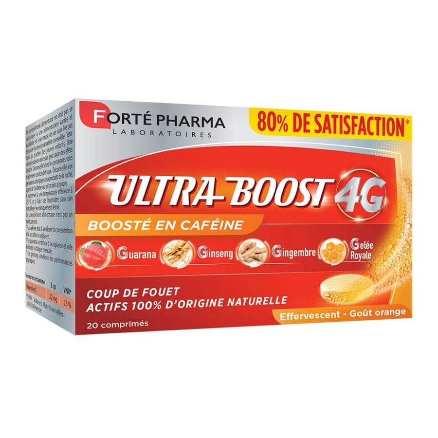 Forté Pharma Ultra Boost 4G Energia naturale con ginseng 20 compresse effervescenti