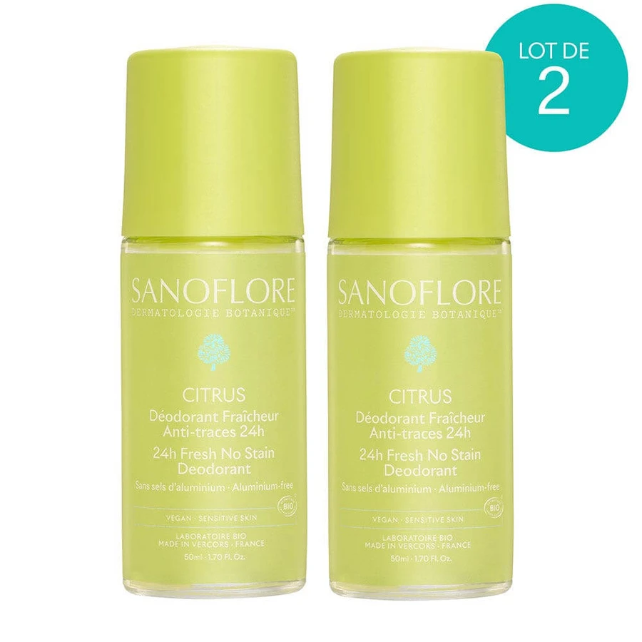 Sanoflore Desodorantes Vent De Citrus Roll-on Bio 2x50ml