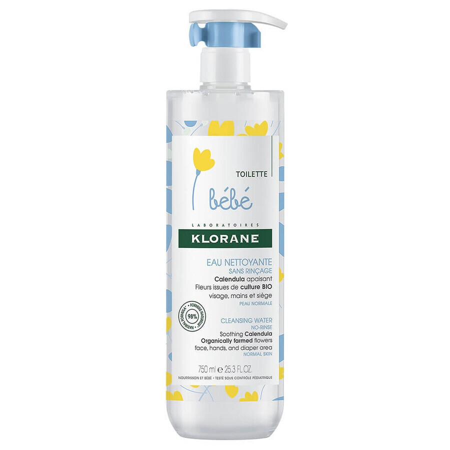 Klorane Neonato Acqua Detergente Senza Risciacquo 750ml