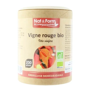 Nat&Form VIGNE ROUGE BIO 200 Gélules