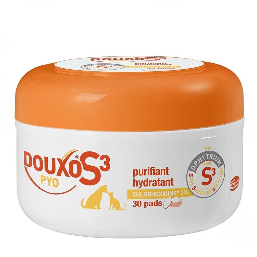 Shop Ceva Douxo® S3 PYO Imprägnierte Baumwollunterlage 30 Stck. Ceva Douxo® S3 PYO Imprägnierte Baumwollunterlage 30 Stck.