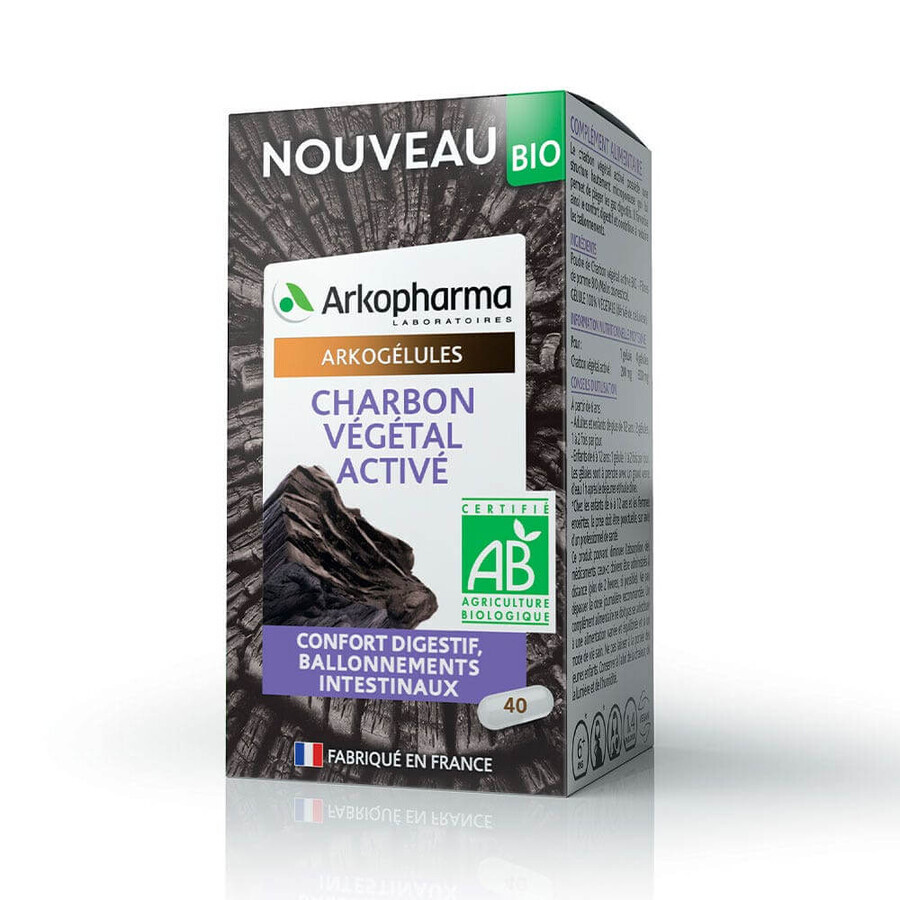 Arkopharma Arkocapsule Organic Charcoal 40 capsules