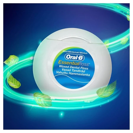 Oral-B Essential Floss gewachste Menthol-Zahnseide 50m