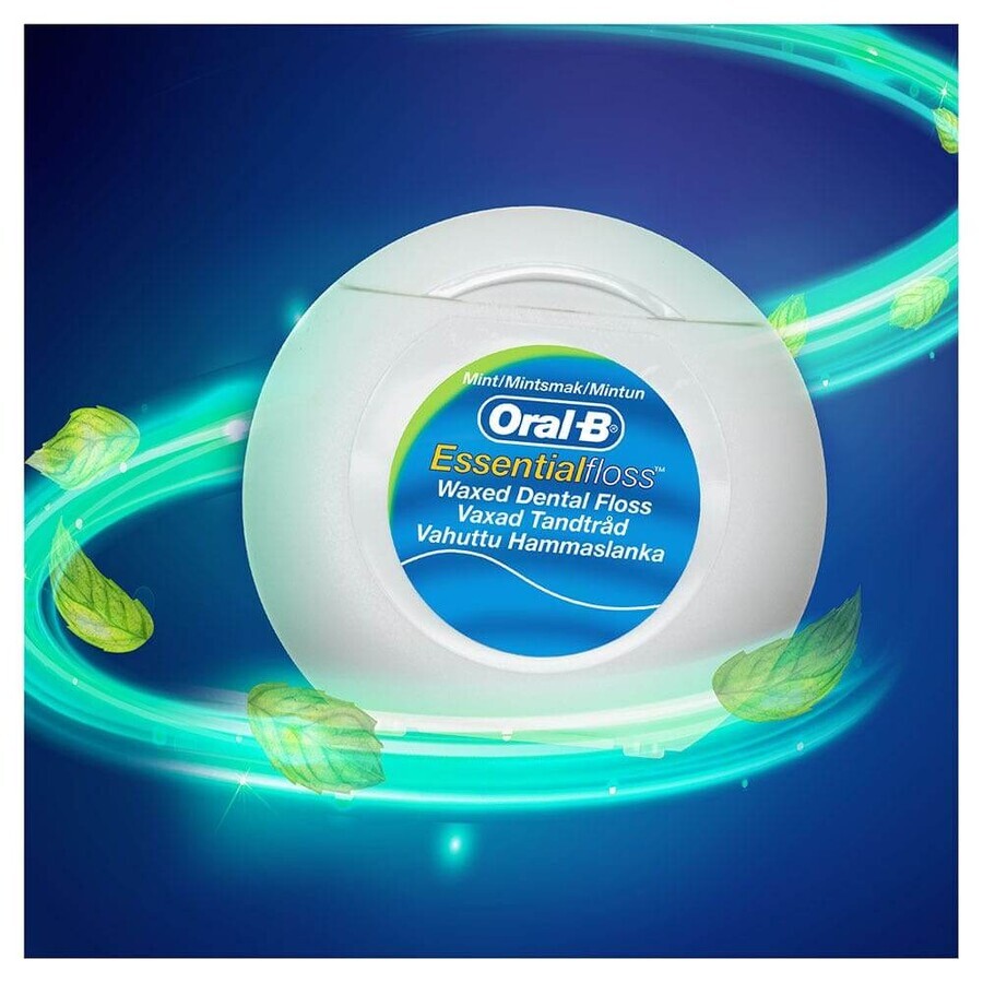 Oral-B Essential Floss Waxed Menthol Ață dentară 50m