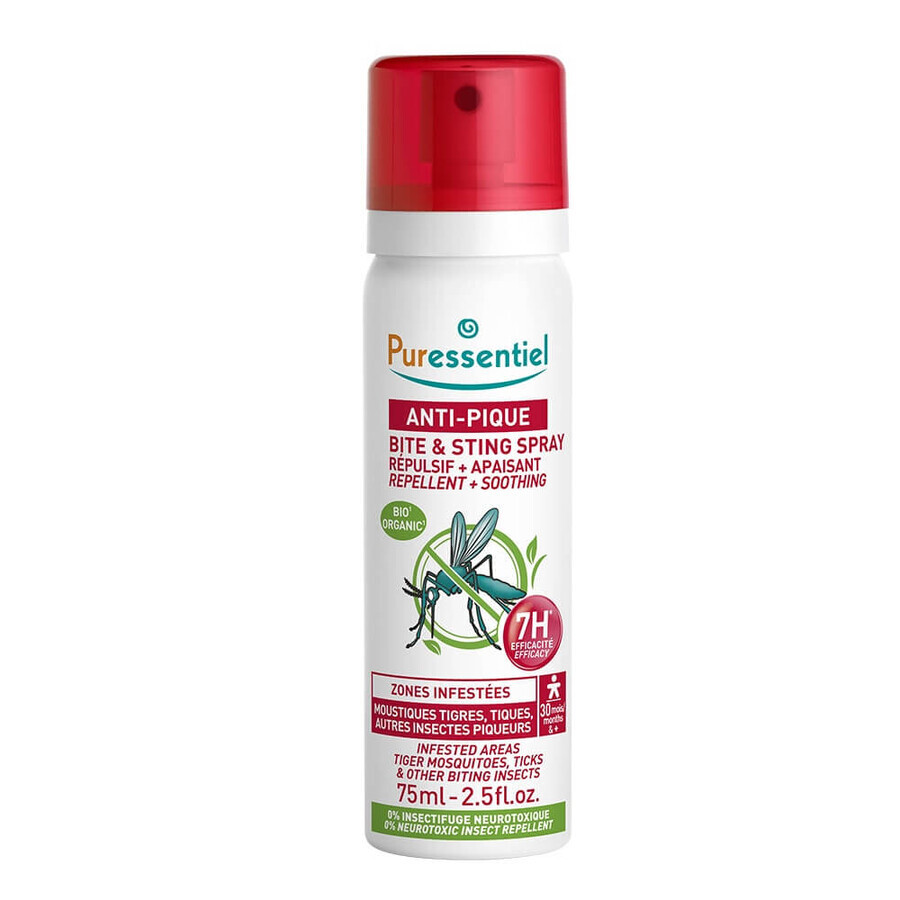 Puressentiel SOS Insects Mosquito Repellent and Soothing Spray 75 ml