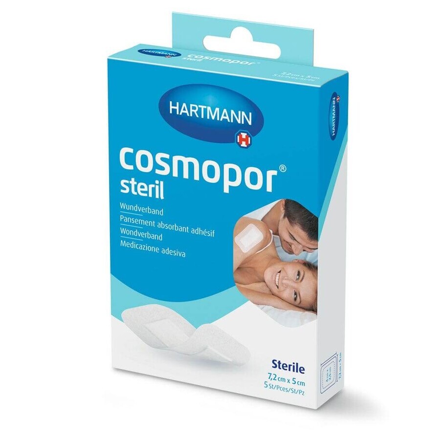 Hartmann Cosmopor Sterile Klebeverbände für Abosrbant x5