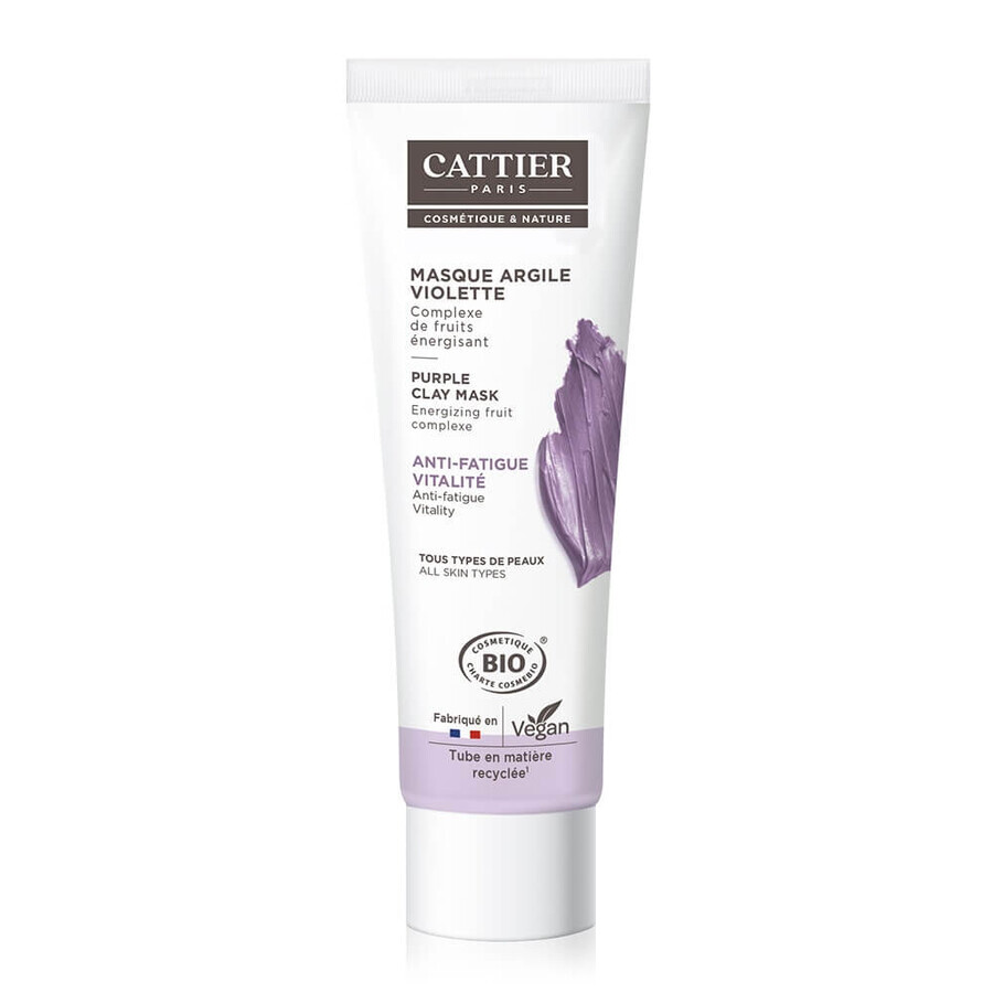 Cattier Clay Violet Mask Bio 100ml