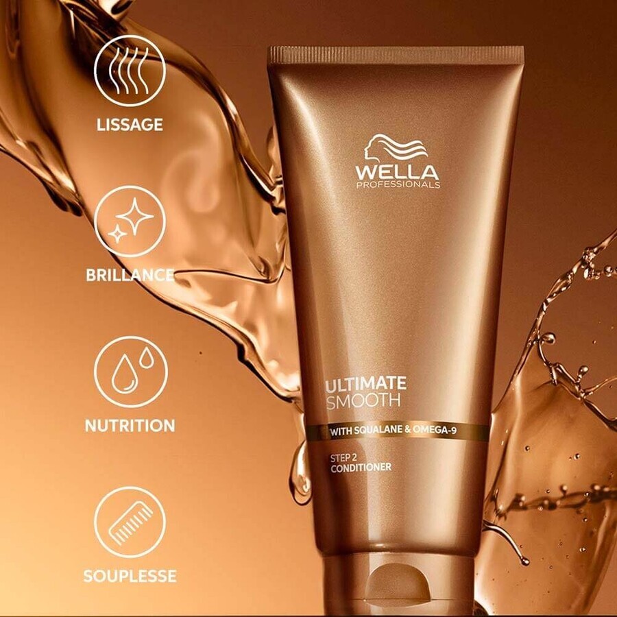 Wella Professionals Acondicionador Nutritivo Ultimate Smooth Cabello seco, apagado o encrespado 1l