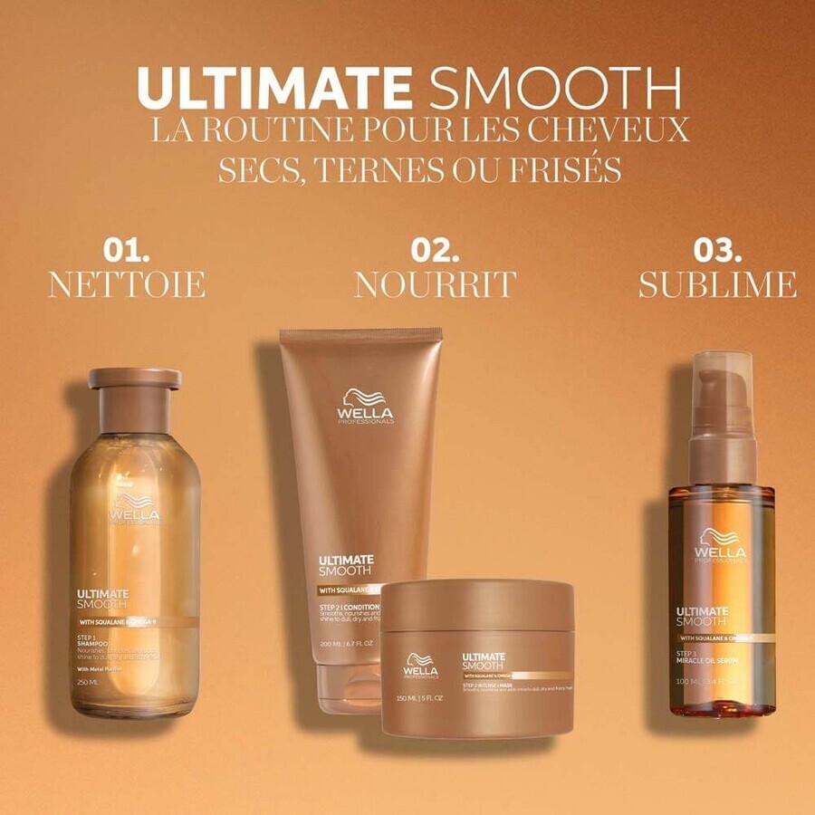 Wella Professionals Acondicionador Nutritivo Ultimate Smooth Cabello seco, apagado o encrespado 1l