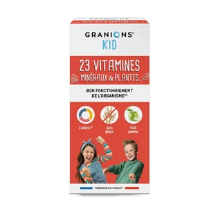 Granions Kid Sirop 23 Vitamines Bio Dès 3 Ans Goût Pomme 200ml