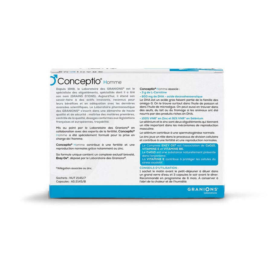 Granions Conceptio Men 90 Kapseln + 30 Sachets