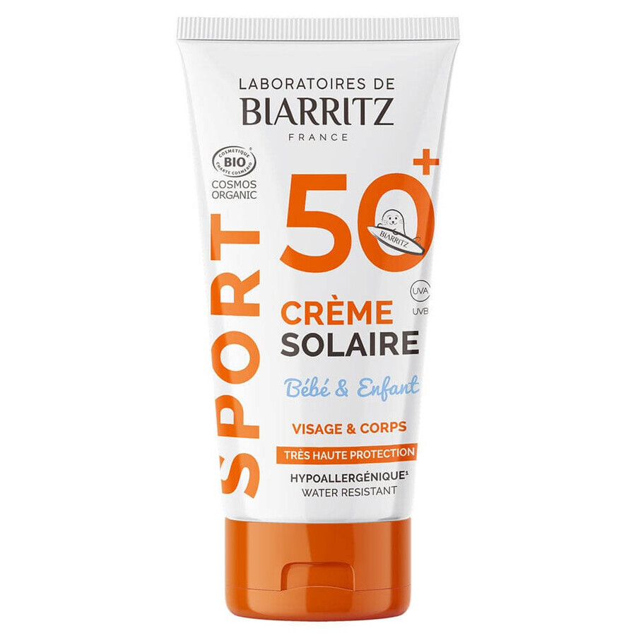 Laboratoires De Biarritz Sport Crema solare neonato e bambino SPF50+ bio viso e corpo 50ml