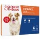 Clement-Thekan Fiprokil Vlooien- en tekenbestrijdingsmiddel voor honden 20-40 kg 2,68 ml x 4 pipetten