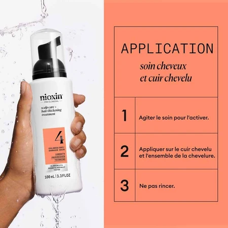 Nioxin System 4 Tratamiento sin aclarado para cabellos coloreados/secos/dañados y pérdida avanzada 100 ml