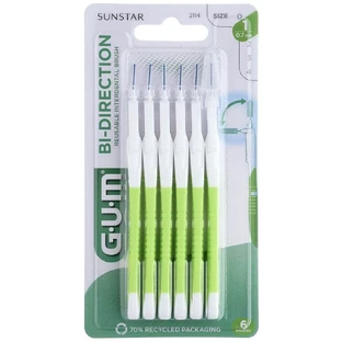 Gum Proxabrush Cepillos interdentales bidireccionales 0,7 mm x6