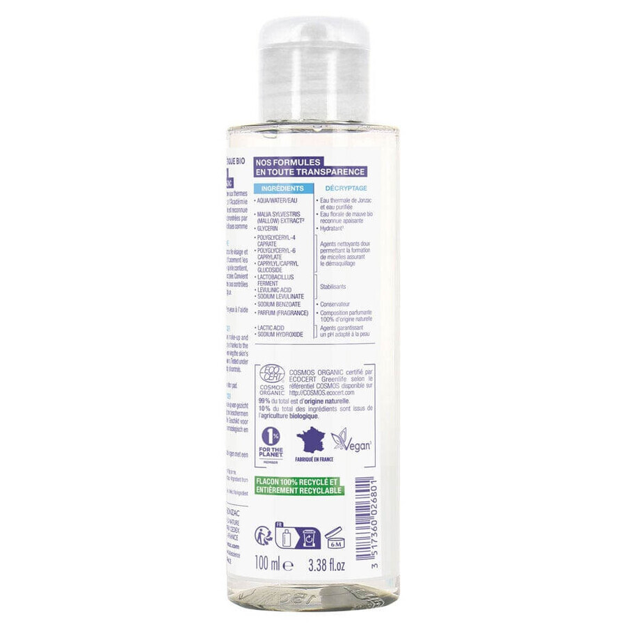 Eau thermale Jonzac organic moisturizing micellar water 100ml