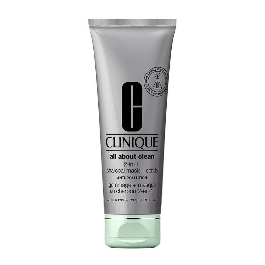 Clinique All About Clean Scrub and Charcoal Mask 2 in 1 121g