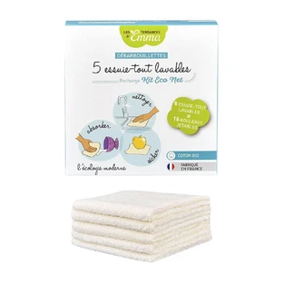 Les Tendances D'Emma Eco Net Essuie-Tout Lavable Coton Bio x5