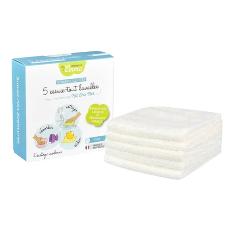 Les Tendances D'Emma Eco Net Essuie-Tout Lavable Coton Bio x5