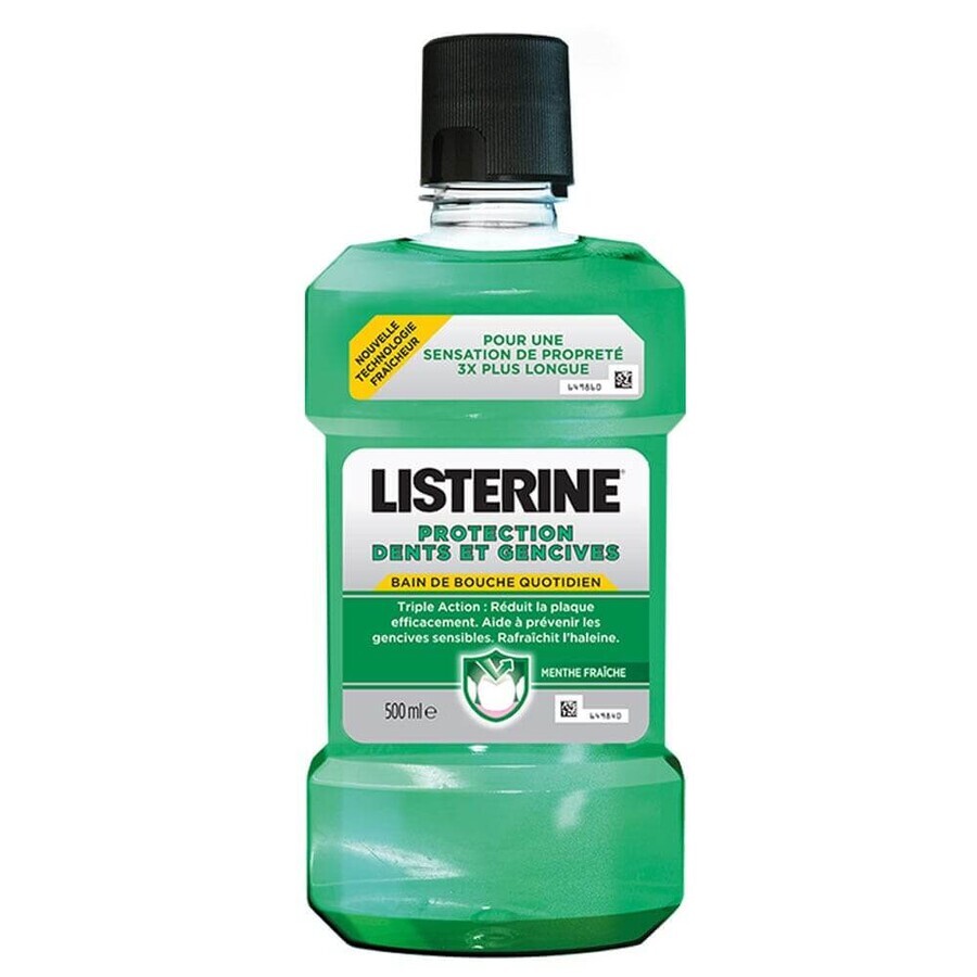 Listerine Defence Fresh Mint Bath Tand- en tandvleesbescherming 500ml