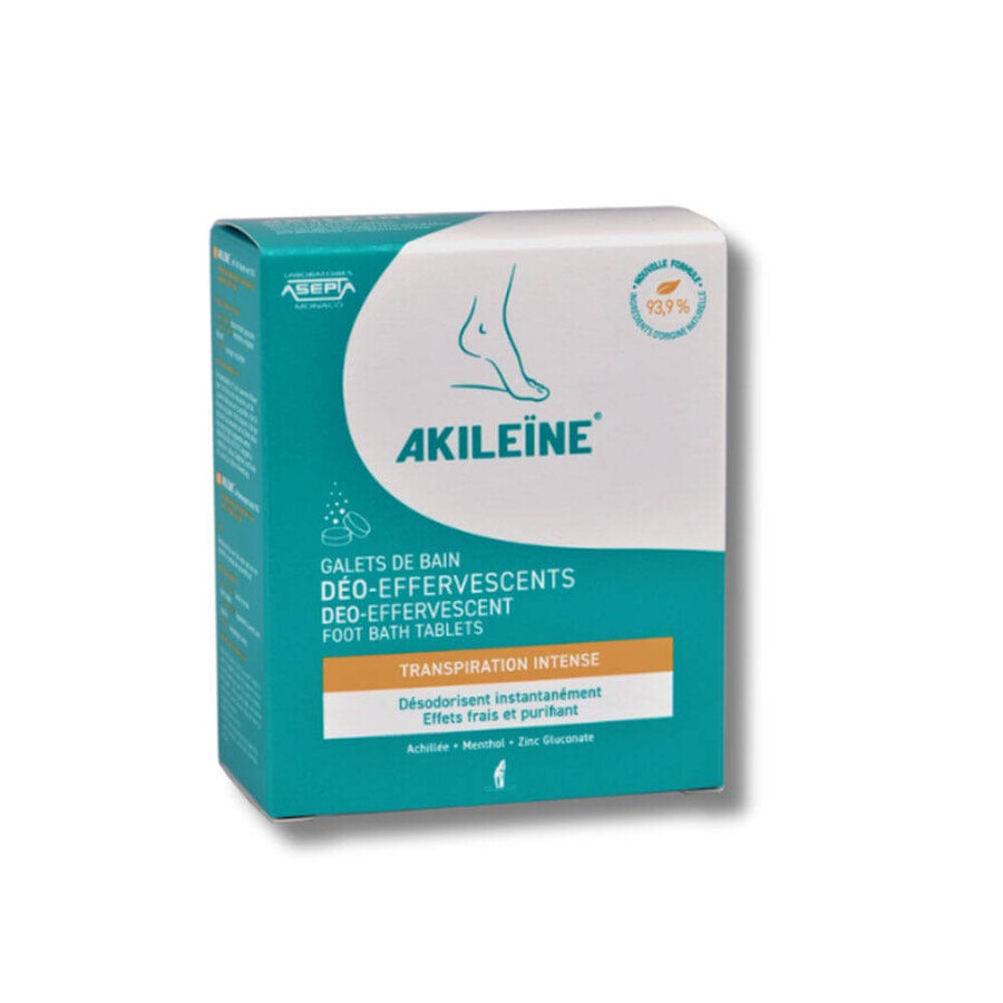 Boutique Asepta Akileine Galets de bain déo effervescents 6x12g Asepta Akileine Galets de bain déo effervescents 6x12g
