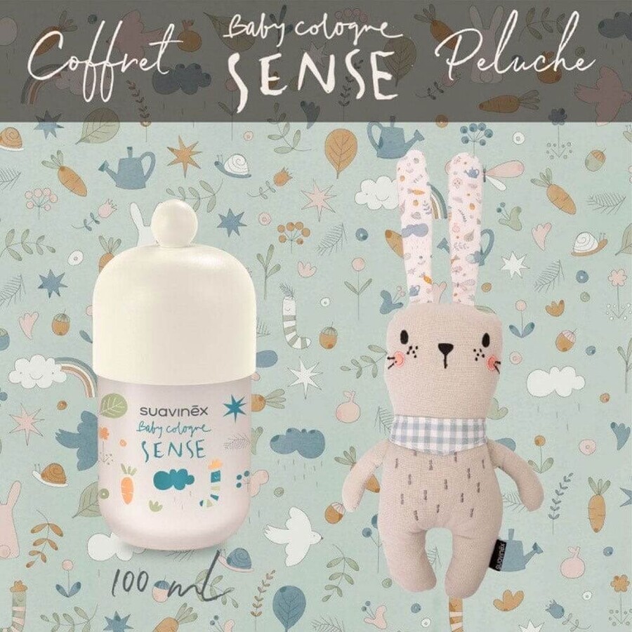 Suavinex Baby Cologne Set Lapin & Baby Cologne Sense 0.450 100ml