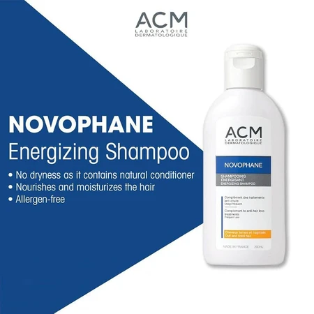 Acm Novophane Champú Energizante Cabellos apagados y debilitados 200ml