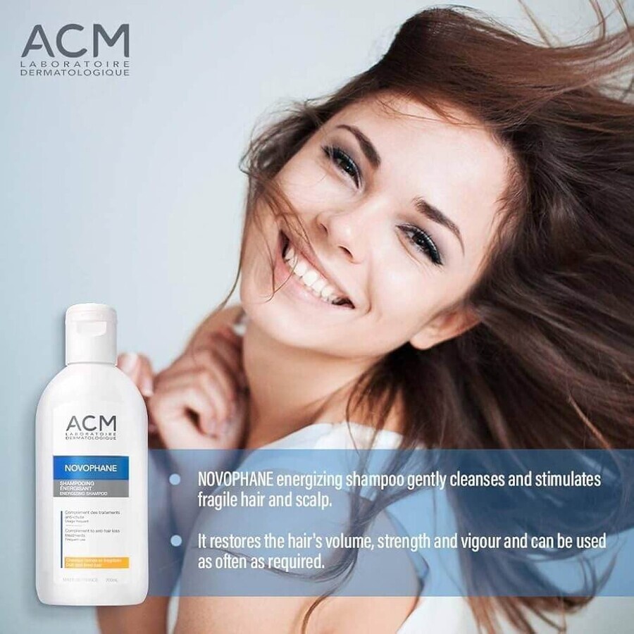 Acm Novophane Energizing Shampoo Dull and weakened hair 200ml