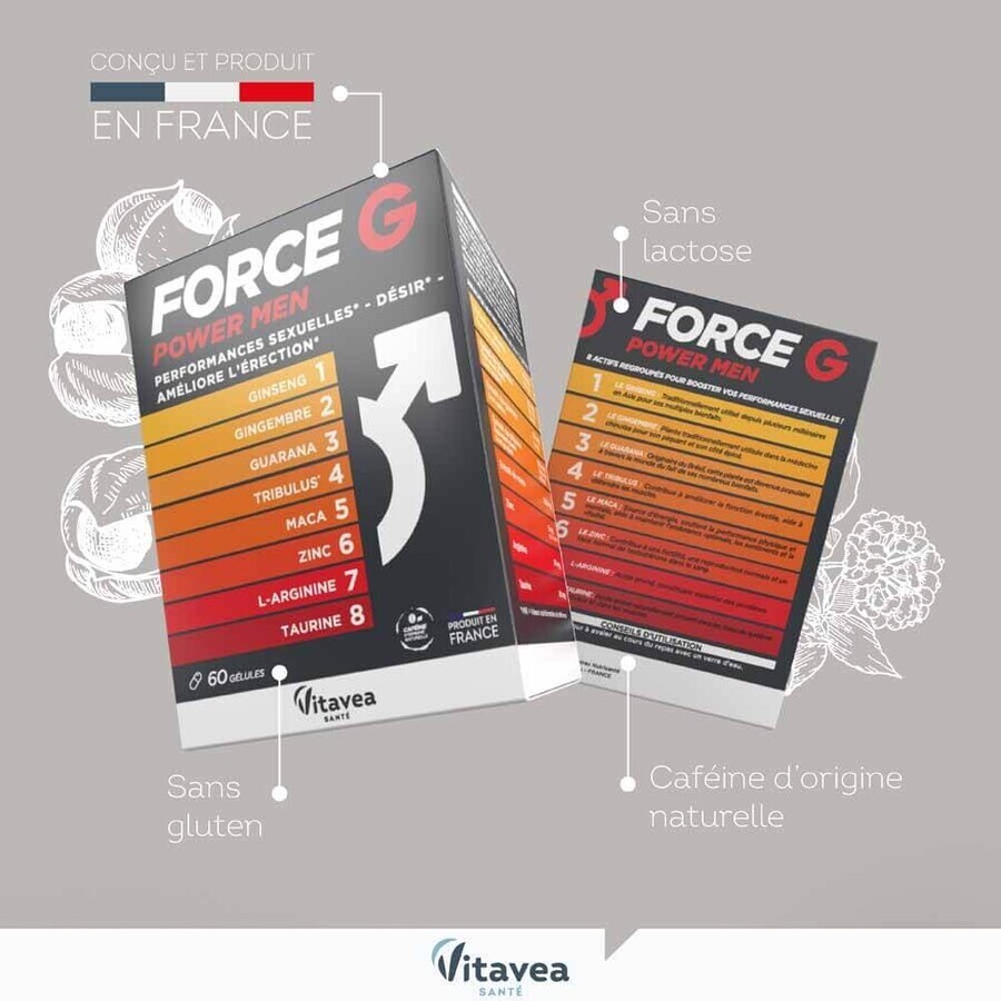 Vitavea Santé Force G Sexual Performance of Power Men 60 Capsules