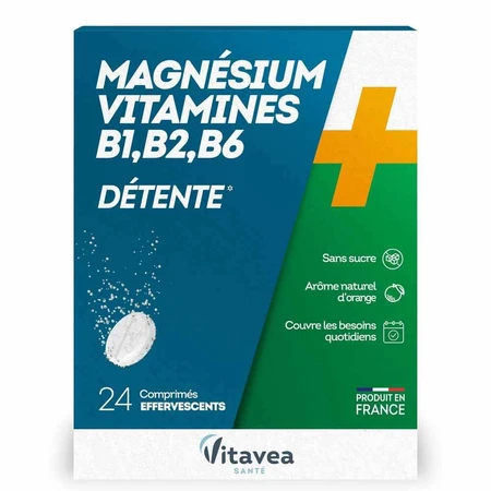 Vitavea Santé Magnesio + Vitaminas B1 B2 B6 Relajación 24 comprimidos