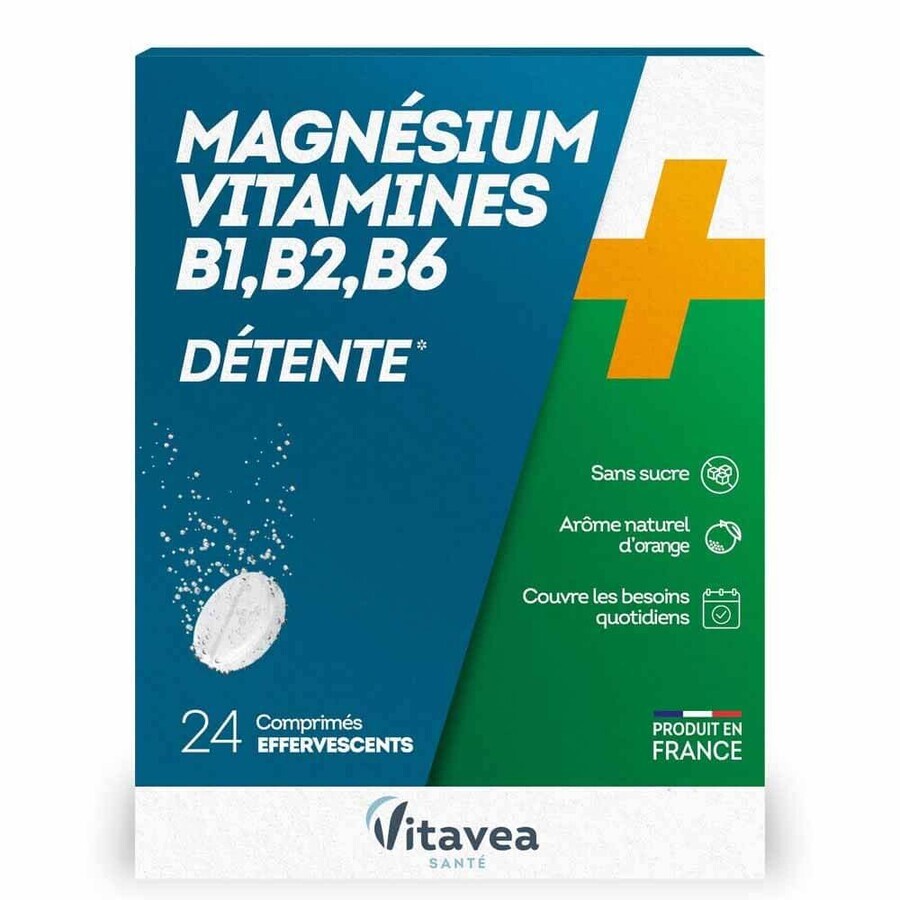 Vitavea Santé Magnesium + Vitaminen B1 B2 B6 Ontspanning 24 tabletten